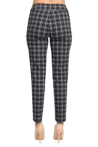 Counterparts Banded Waist Printed Pencil Cut Pull - on Rayon Pant - Glamourous Grace
