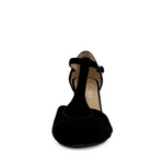 Mulberry Suede T-Strap Heels