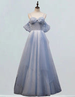 Light Blue Tulle Prom Dress | Sweetheart Pleated Ball Gown | Evening Formal Wear