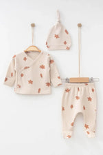 Autumn Leaf Baby Clothes Set - 3 Pcs - By Baano