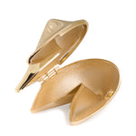 Gold Fortune Cookie Keepsake Box