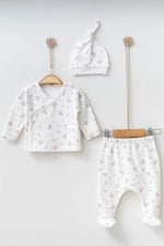 Floral Baby Clothes Set - 3 Pcs - By Baano