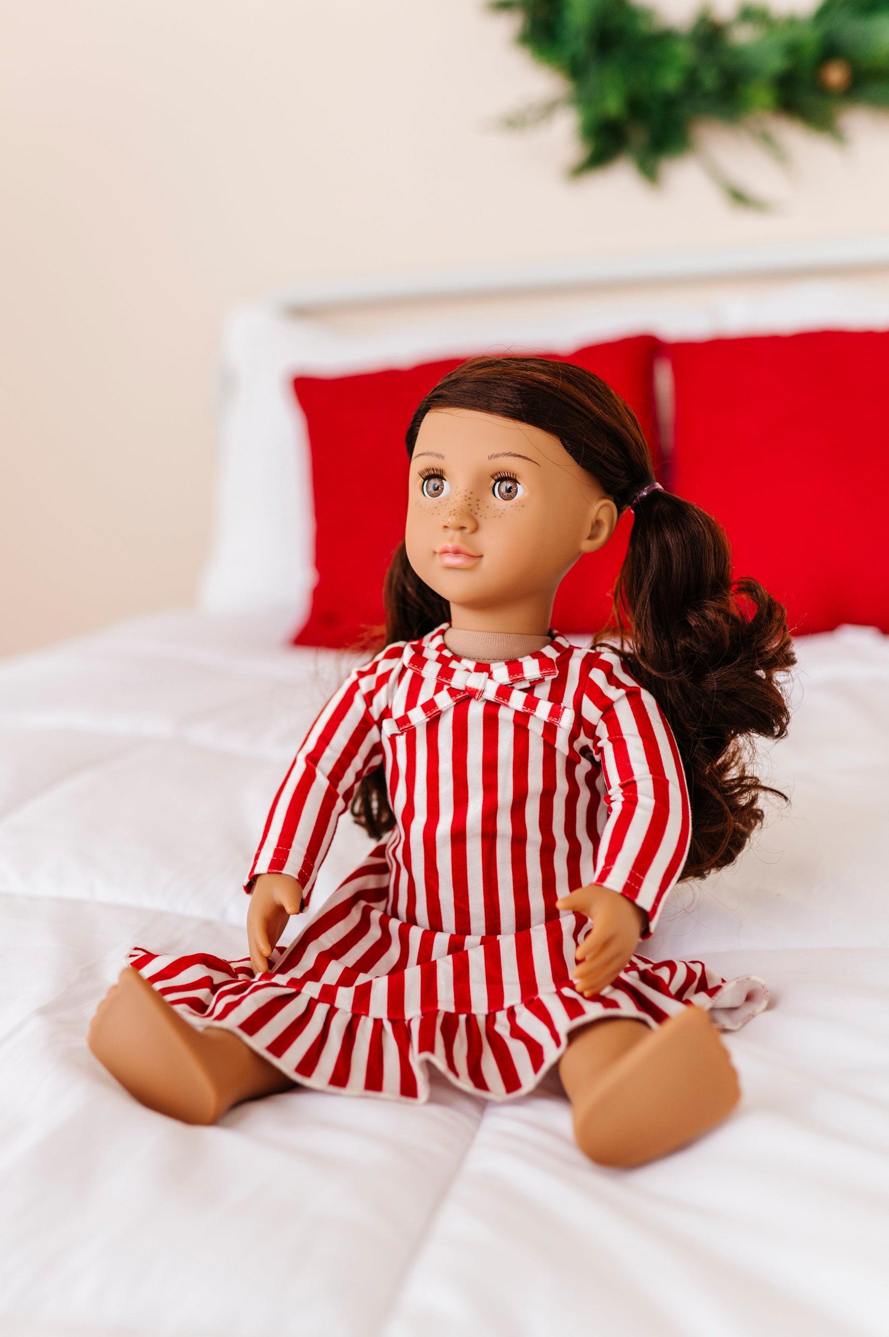 Red Stripes | DOLL DRESS - By Baano