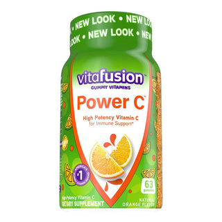 Vitafusion Power C Natural Orange Flavor Gummy Vitamins Dietary Supplement 63 Ct Bottle