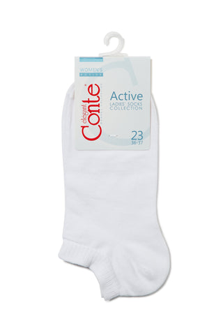 Cotton Ankle Socks Conte Active - Ultra Short - By Baano