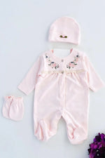 Sakura Jumpsuit Set - 3 Pcs - By Baano