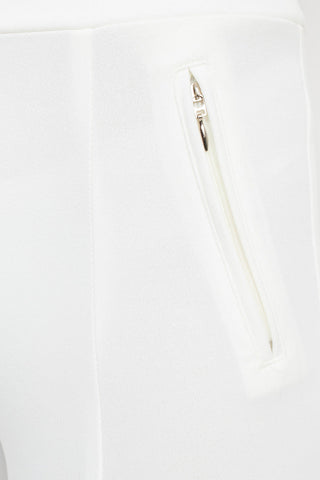 Soho Mid Waist Pull - On Skinny Zipper Front Solid Crepe Pant - Glamourous Grace
