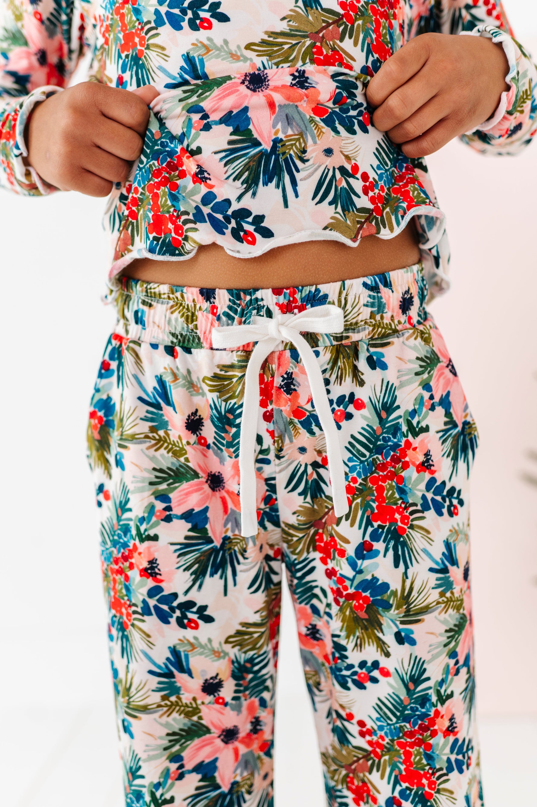 Holly Floral | GIRLS WIDE-LEG SET - By Baano