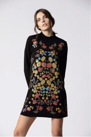 Embroidered Floral Mini Dress