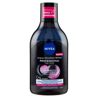 NIVEA Micellar Water Biphasica Waterproof Professional Sensitive Makeup Remove 400ml