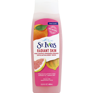 St. Ives Radiant Skin Body Wash Pink Lemon And Mandarin Orange, 13.5 Oz
