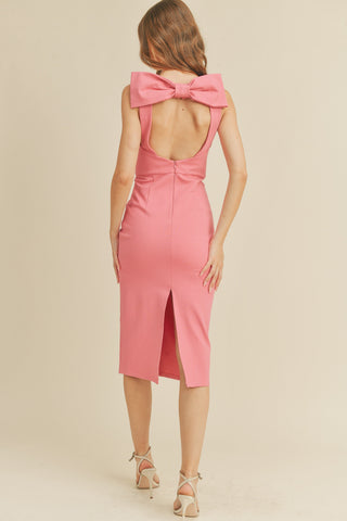 Bow Back Midi Dress