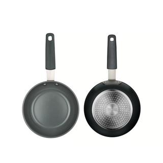 3 PACK CHEFS BUNDLE - 11" GRIDDLE + 8" FRY PAN + 9.5" FRY PAN, WITH STAINLESS STEEL HANDLE, SILICONE HANDLE COVER, CAST ALUMINUM WITH SWISS BRAND ILAG XERADUR 2 CERAMIC PTFE-FREE NON-STICK