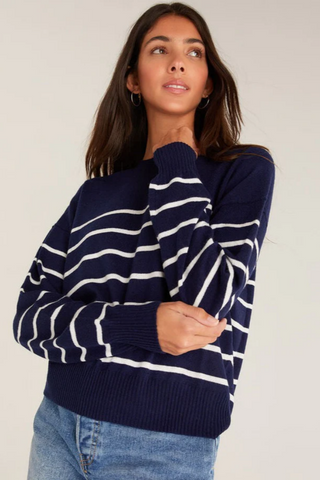 Oceana Stripe Sweater - By Baano