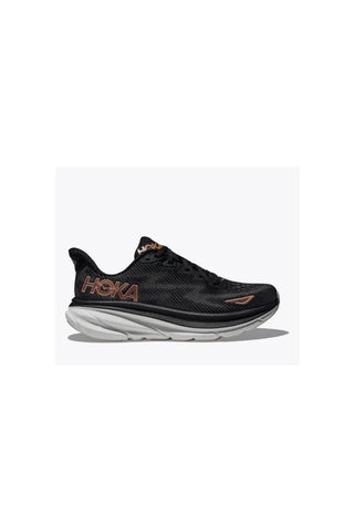 HOKA WOMEN'S CLIFTON 9 IN BLACK/COPPER
