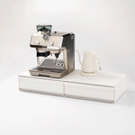 Countertop Drawer with Pull-Out Shelf - Wide - Steel