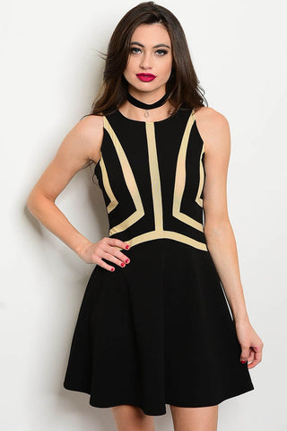 A-line Front Sheer Dress