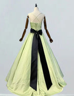 Women's Elegant Green Pleated Evening Gown | Spaghetti Strap Prom Dress