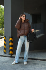 Dark Chocolate Insulated Bio-Down Jacket