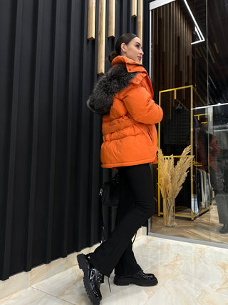 Genuine Silver Fox Down Fill Jacket - By Baano