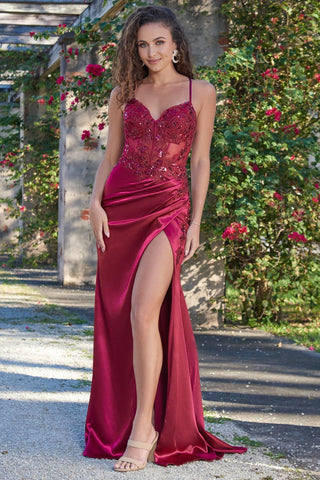 Size 8, Ivy Gown - Burgundy - FINAL SALE - By Baano