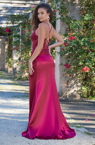 Size 8, Ivy Gown - Burgundy - FINAL SALE - By Baano