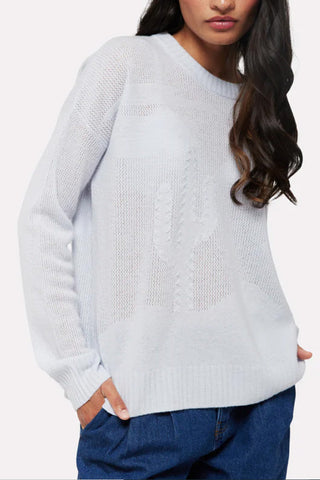 Desert Textured Cashmere Boyfriend Sweater - By Baano