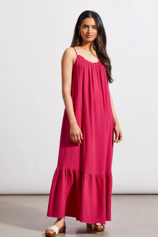 Cotton Bubble Gauze Maxi Dress