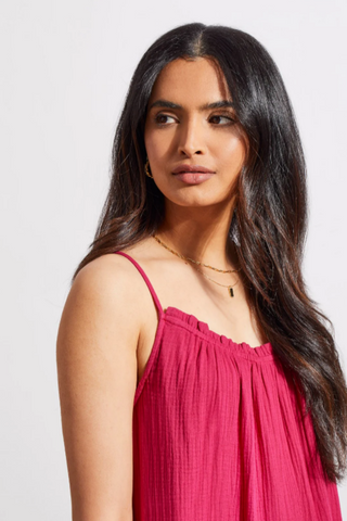 Cotton Bubble Gauze Maxi Dress