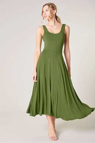 Phinie Jersey Knit Midi Dress