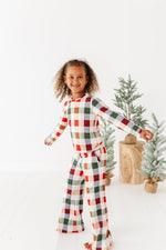 Holiday Plaid | GIRLS WIDE-LEG SET - By Baano