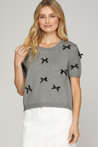 Beautiful in Bows sweater - By Baano