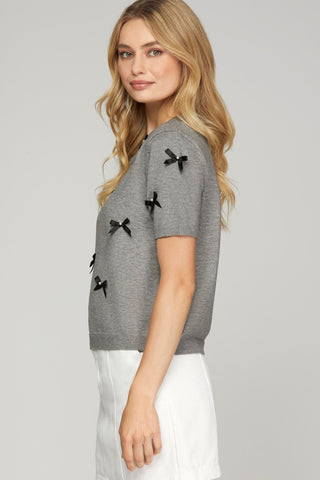Beautiful in Bows sweater - By Baano