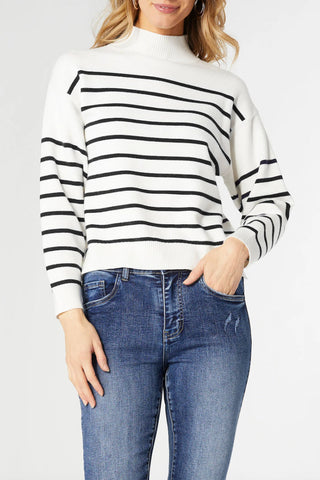 Neve Mock Neck Sweater - By Baano