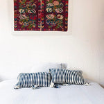 Antigua Pillow - Dark Teal Blue