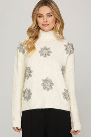 Snow Falling Sweater - By Baano
