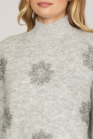 Snow Falling Sweater - By Baano