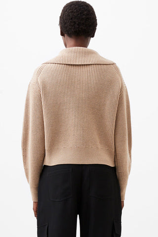 Joss Knit Collared Sweater - By Baano