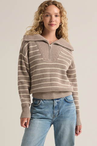 Villa Half Zip Sweater - By Baano