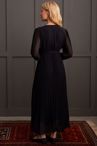 Tribal Femme Plisse V-neck Maxi Dress