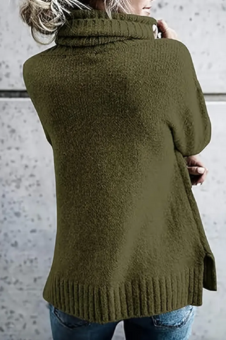 Farrah Ribbed Turtleneck Sweater - By Baano