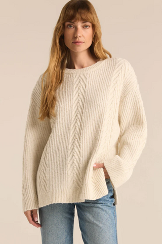 All That Glitters Cable Knit Sweater - By Baano