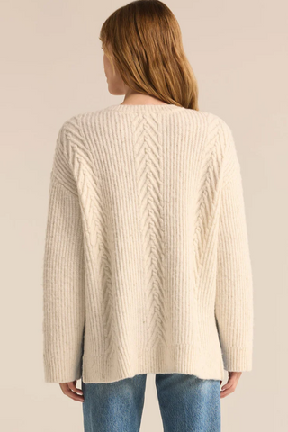 All That Glitters Cable Knit Sweater - By Baano