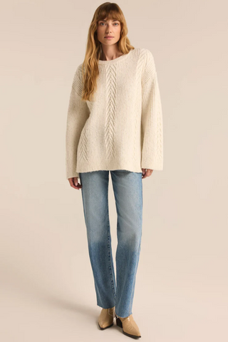 All That Glitters Cable Knit Sweater - By Baano