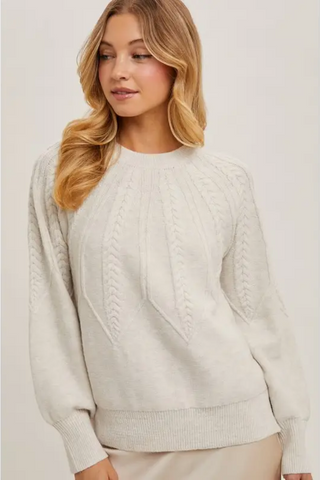 Cable knit sweater - By Baano