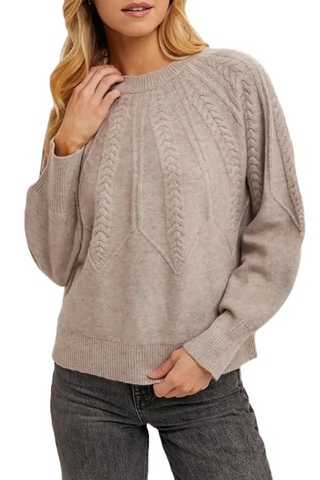 Cable knit sweater - By Baano