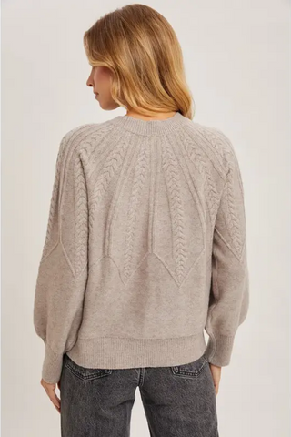Cable knit sweater - By Baano