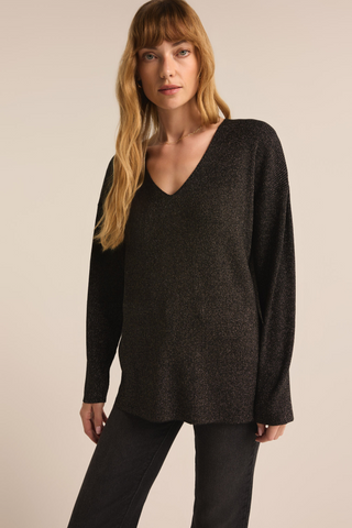 Goldie Vee Neck Sweater - By Baano