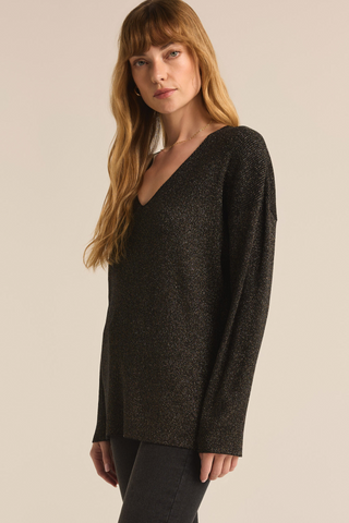 Goldie Vee Neck Sweater - By Baano
