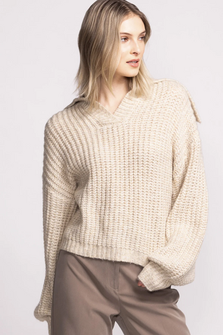 Sloane Sweater - Beige - By Baano